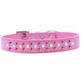 Unconditional Love Sprinkles Pearl & Bright Pink Crystals Dog CollarBright Pink Size 14 UN847395